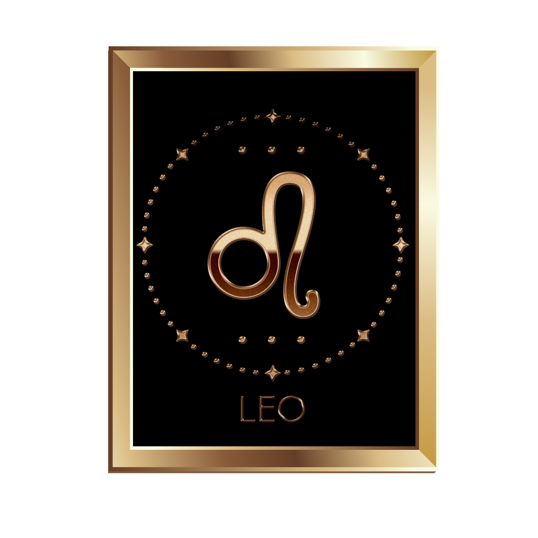 Gold Leo zodiac sign png, Leo sign PNG, Leo gold PNG transparent images, golden Leo png images